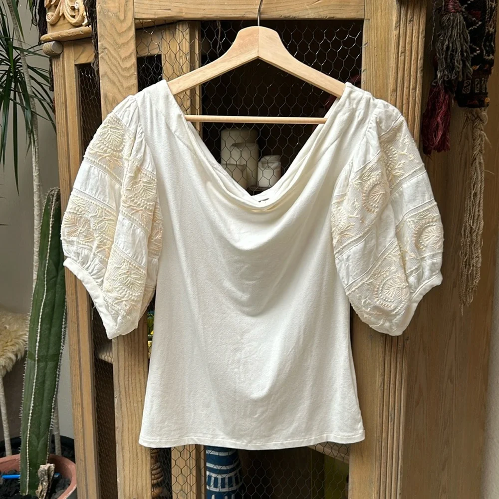 Free People Rock With It Off the Shoulder Top